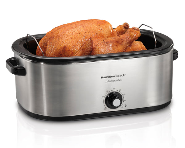  22 Quart Roaster Oven, Fits 28 lb Turkey