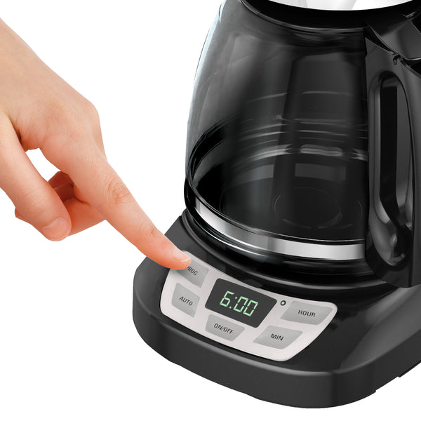 12-Cup* QuickTouch Programmable Coffeemaker, Black
