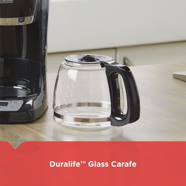 12-Cup* QuickTouch Programmable Coffeemaker, Black