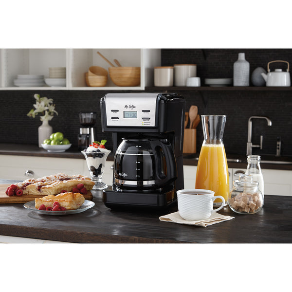12 Cup Programmable Coffee Maker, Black