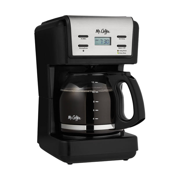 12 Cup Programmable Coffee Maker, Black