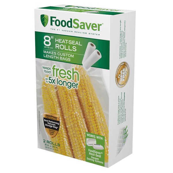 8" x 20' Vacuum Seal Rolls, 2 Pack