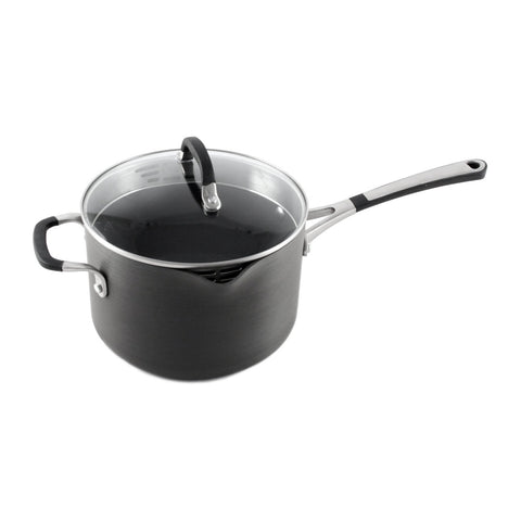 Nonstick 4-Quart Sauce Pan with Pour