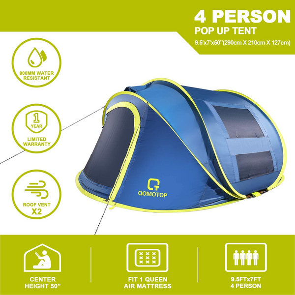 Set-up 4 Person Pop up Tent
