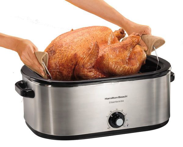  22 Quart Roaster Oven, Fits 28 lb Turkey