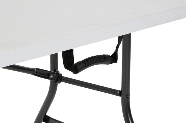 6 Foot Centerfold Folding Table, White