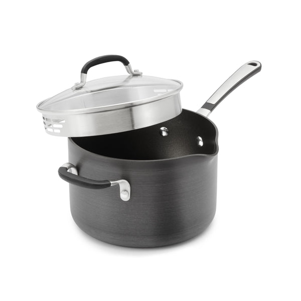Nonstick 4-Quart Sauce Pan with Pour