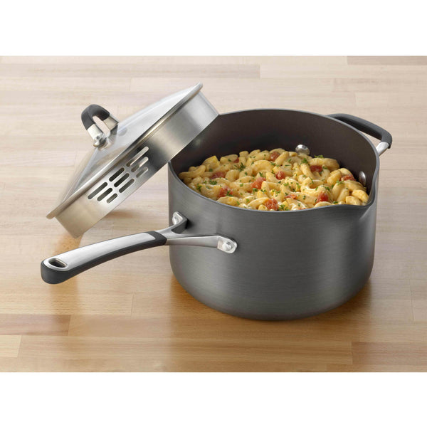 Nonstick 4-Quart Sauce Pan with Pour