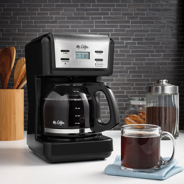 12 Cup Programmable Coffee Maker, Black