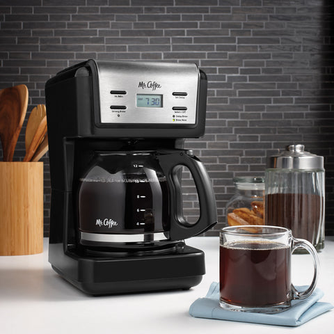 12 Cup Programmable Coffee Maker, Black